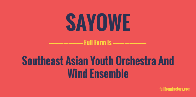 sayowe-full-form