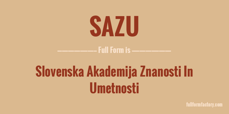 sazu-full-form