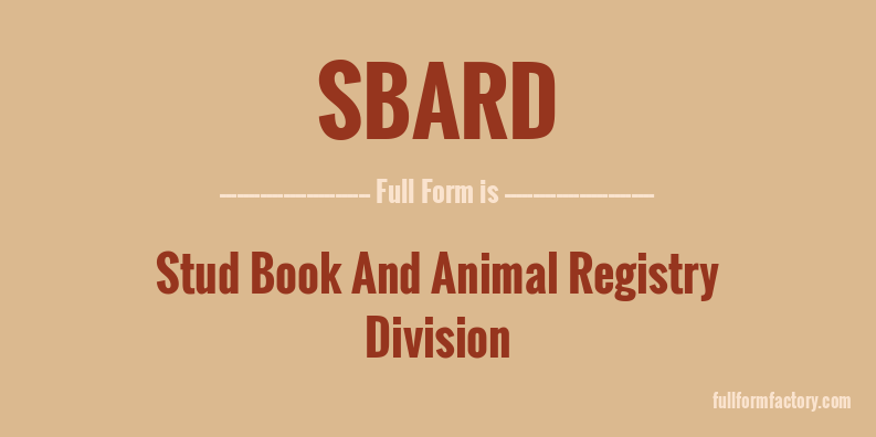 sbard-full-form