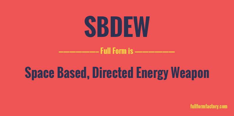 sbdew-full-form