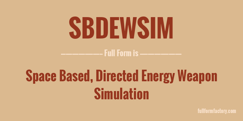 sbdewsim-full-form