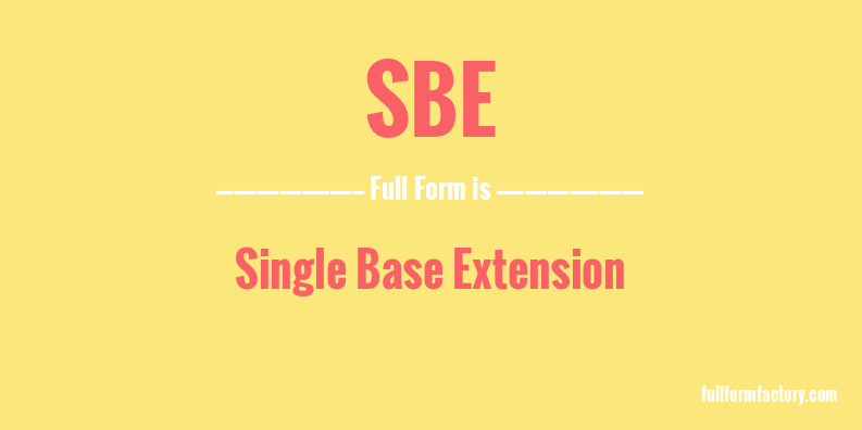 sbe-full-form