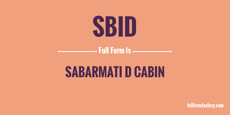 sbid-full-form
