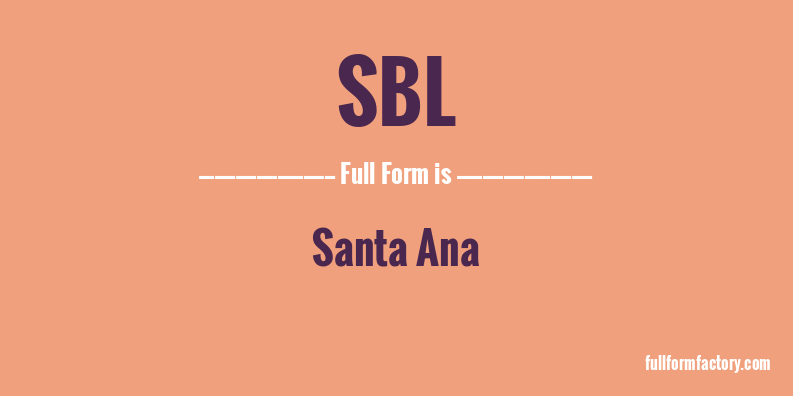 sbl-full-form