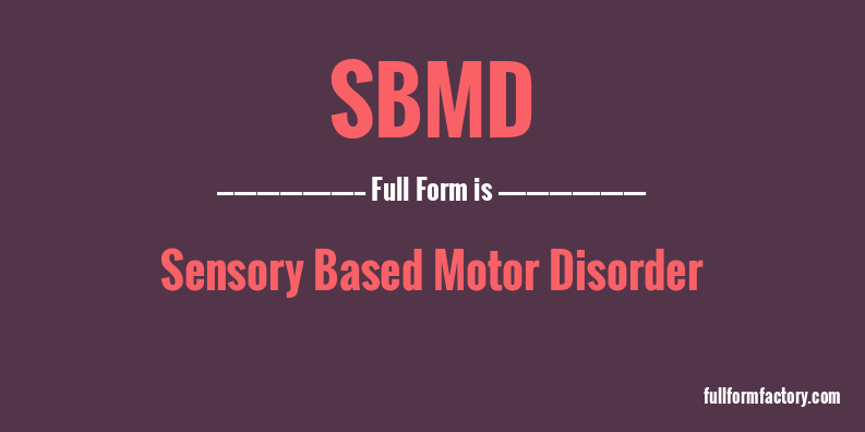 sbmd-full-form
