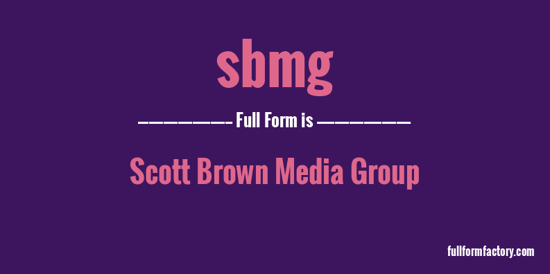 sbmg-full-form