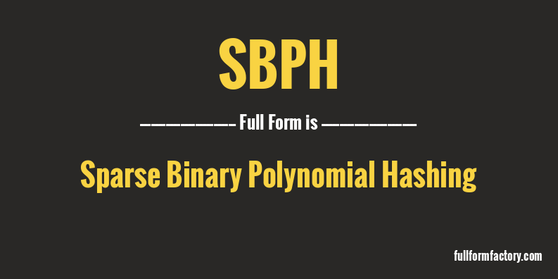 sbph-full-form