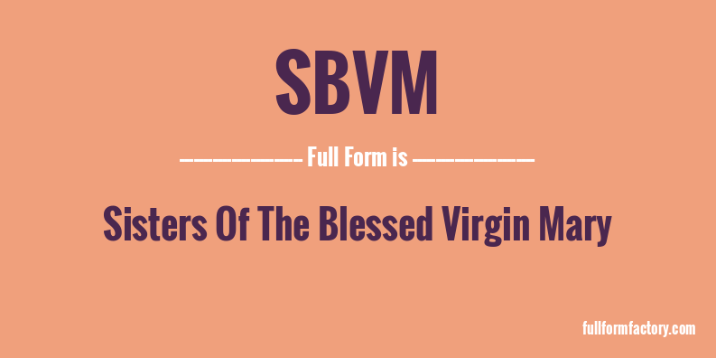 sbvm-full-form