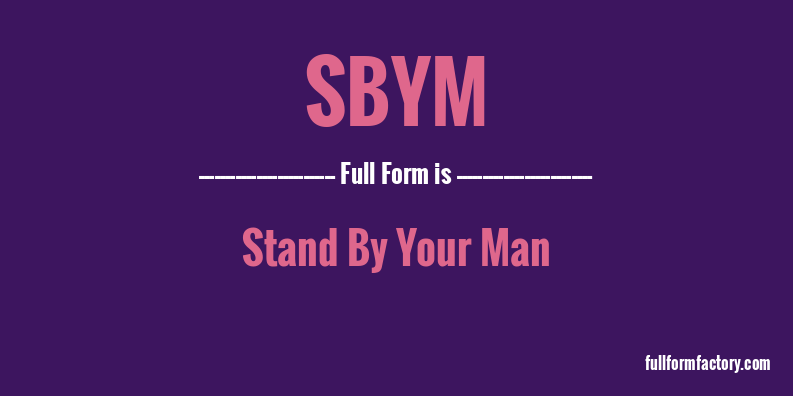 sbym-full-form