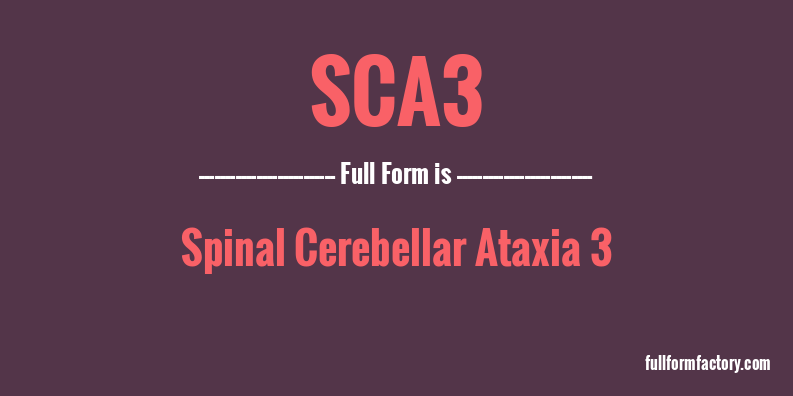 sca3-full-form
