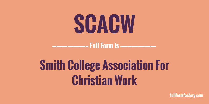 scacw-full-form