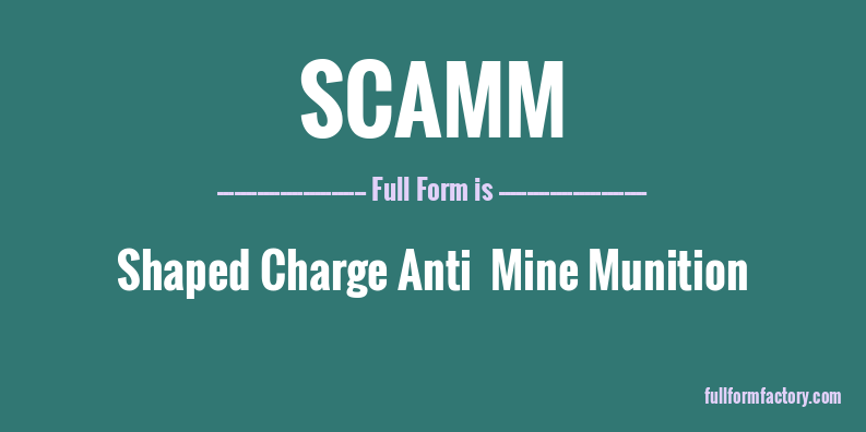 scamm-full-form