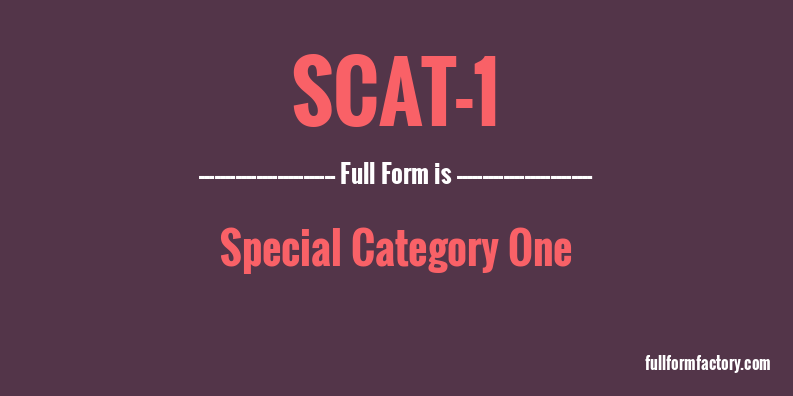 scat-1-full-form