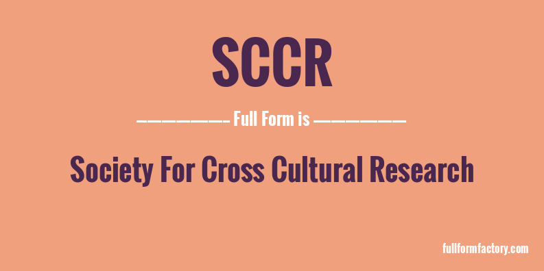 sccr-full-form