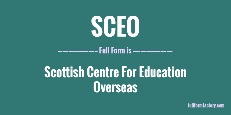 sceo-full-form