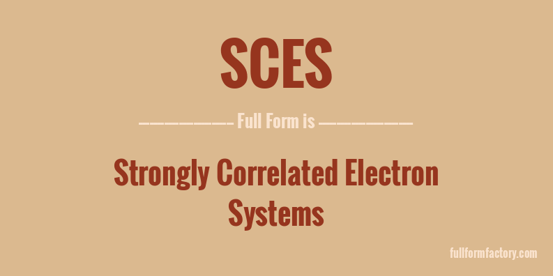 sces-full-form