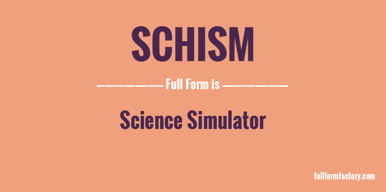 schism-full-form