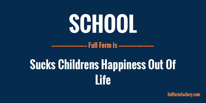 school-full-form