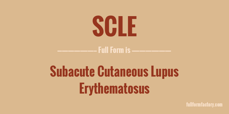 scle-full-form