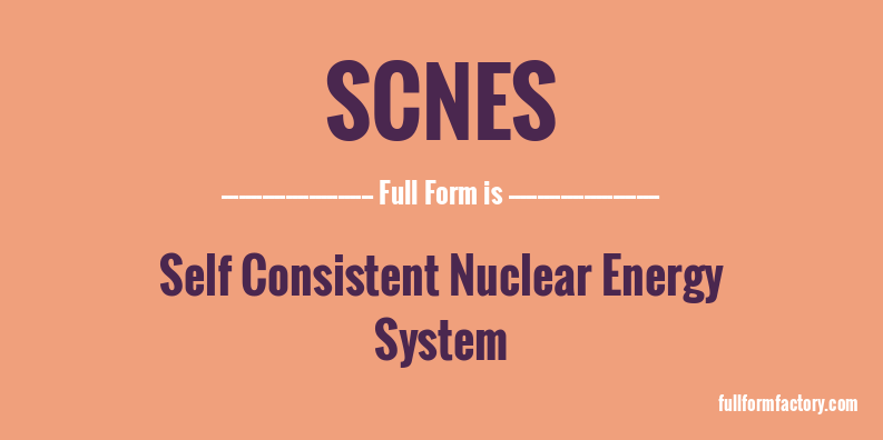 scnes-full-form