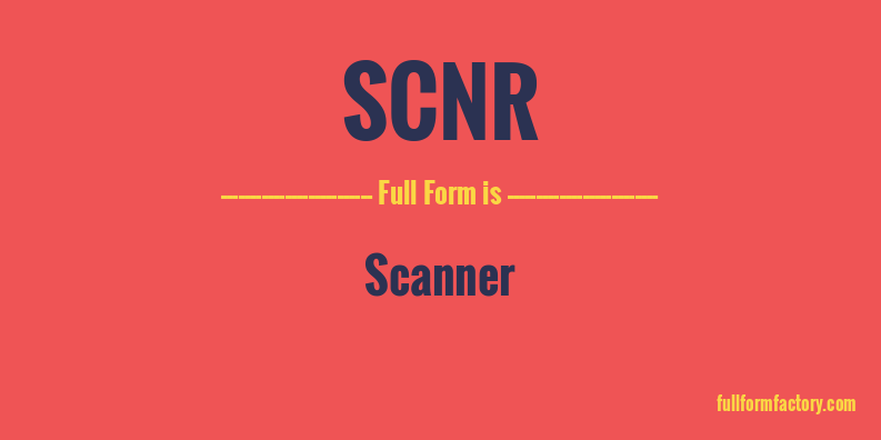 scnr-full-form