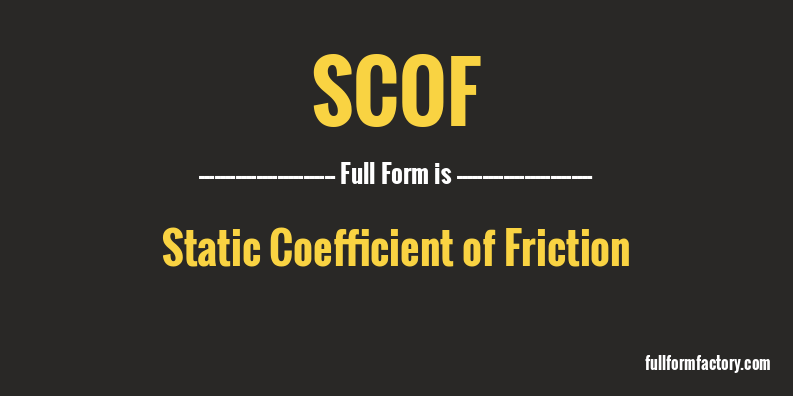 scof-full-form