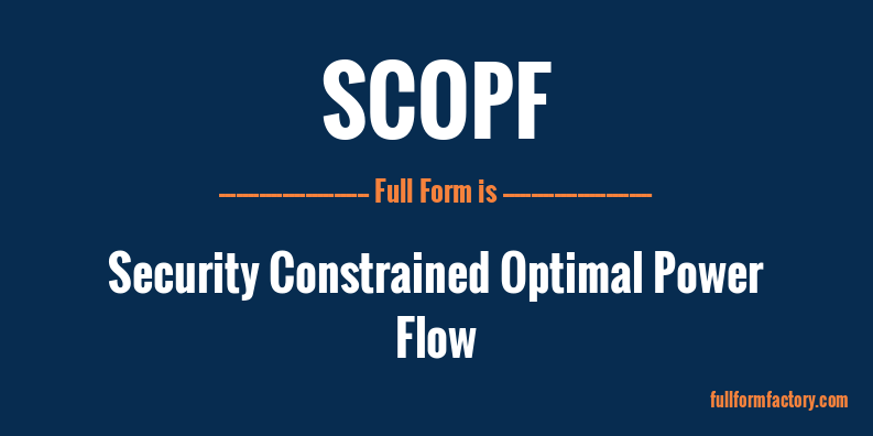 scopf-full-form