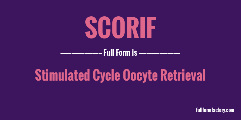 scorif-full-form