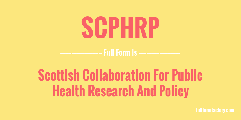scphrp-full-form