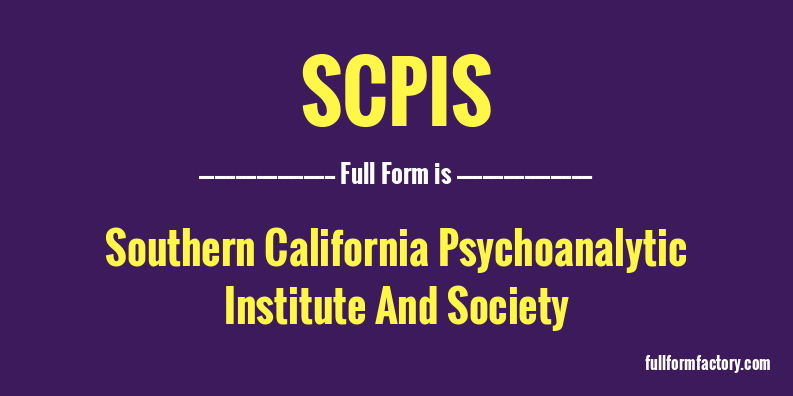 scpis-full-form