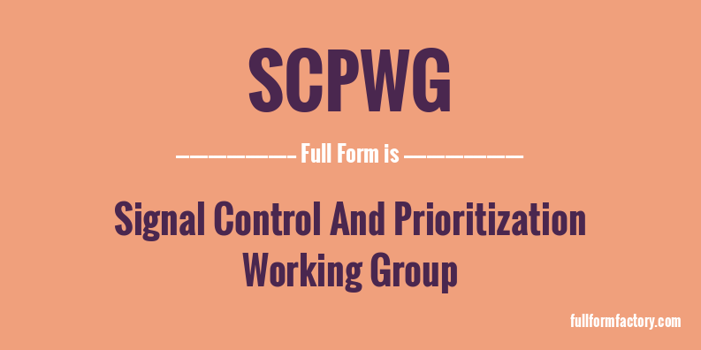 scpwg-full-form