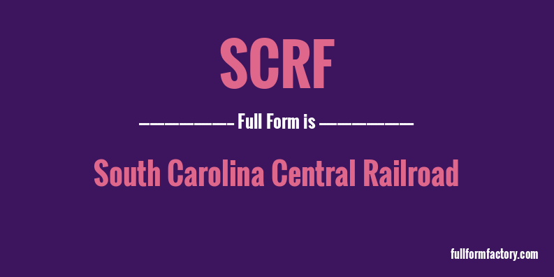 scrf-full-form