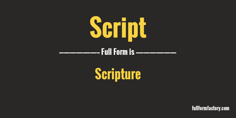 script-full-form