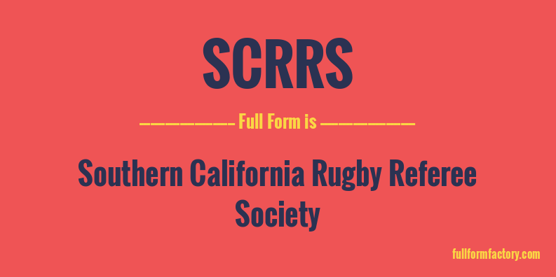 scrrs-full-form