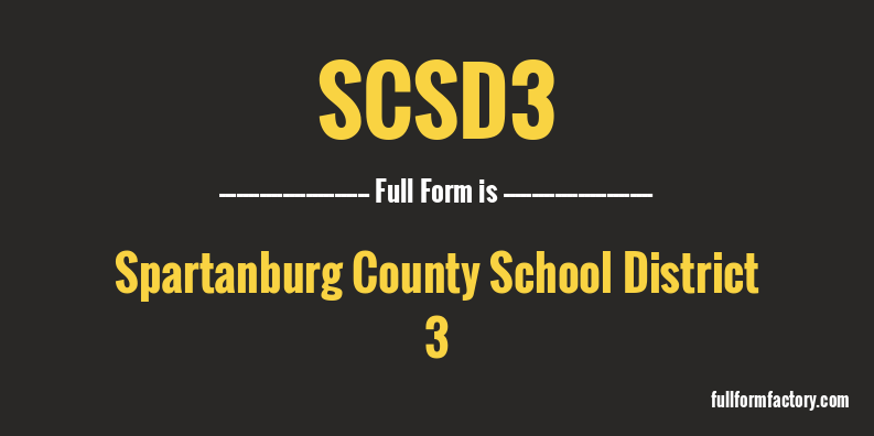 scsd3-full-form