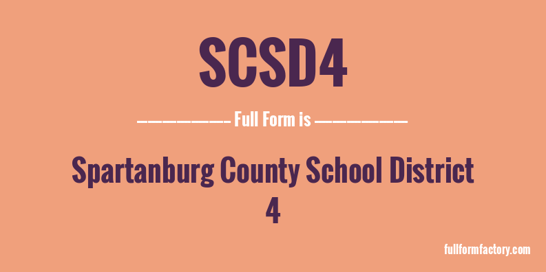 scsd4-full-form
