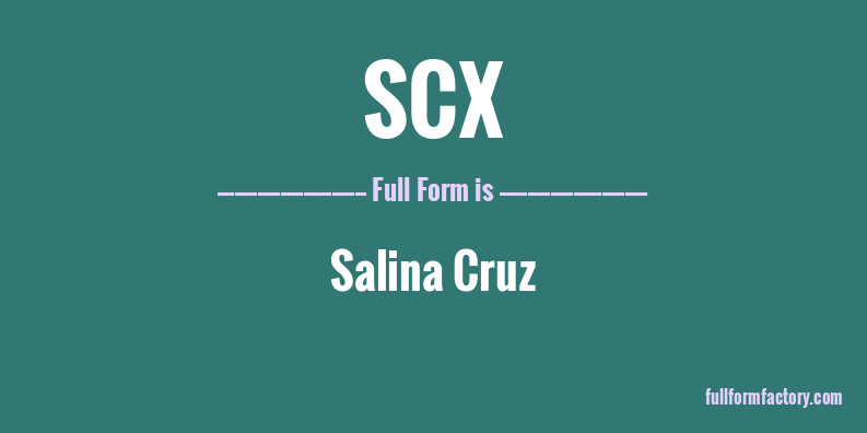 scx-full-form