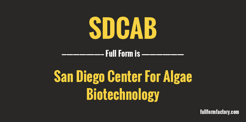 sdcab-full-form