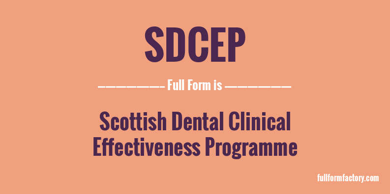sdcep-full-form