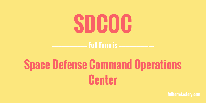 sdcoc-full-form