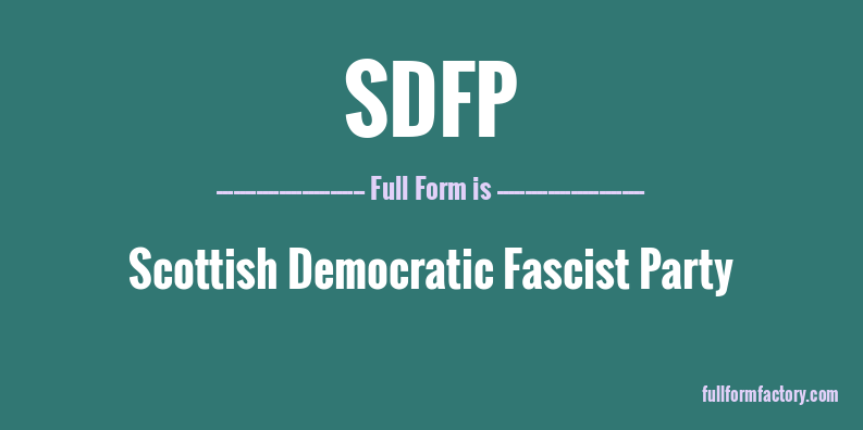 sdfp-full-form
