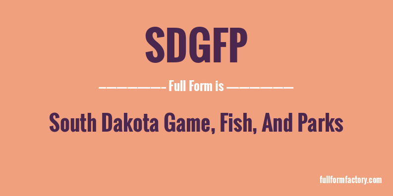 sdgfp-full-form