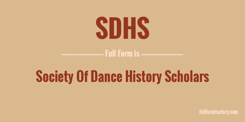 sdhs-full-form