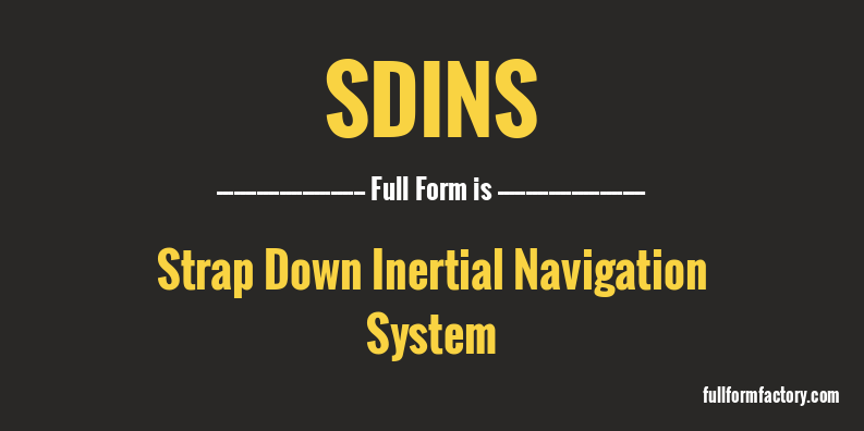 sdins-full-form