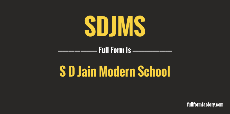 sdjms-full-form