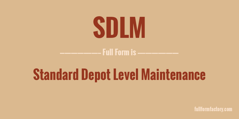 sdlm-full-form