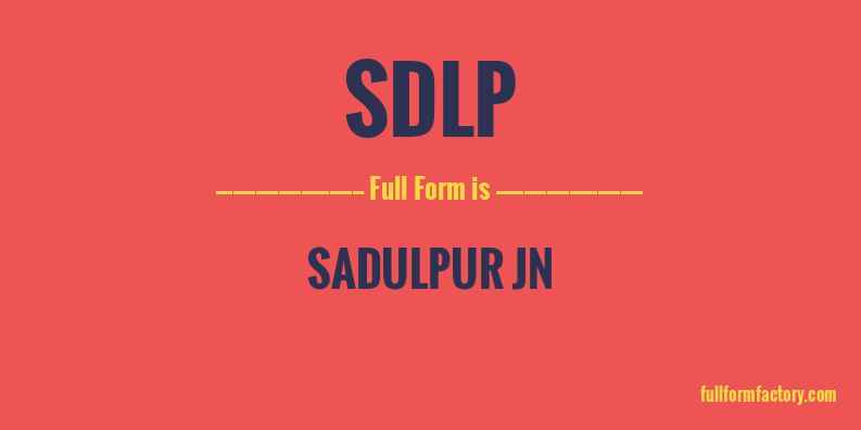 sdlp-full-form