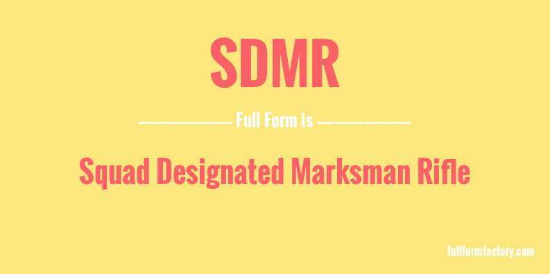 sdmr-full-form