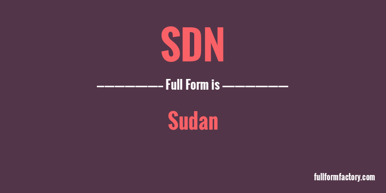 sdn-full-form