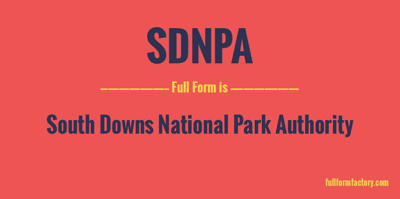 sdnpa-full-form